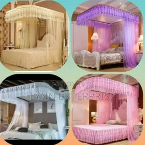 2 Stand Net Rail Mosquito Net
 Colour Pink, Purple, Cream
