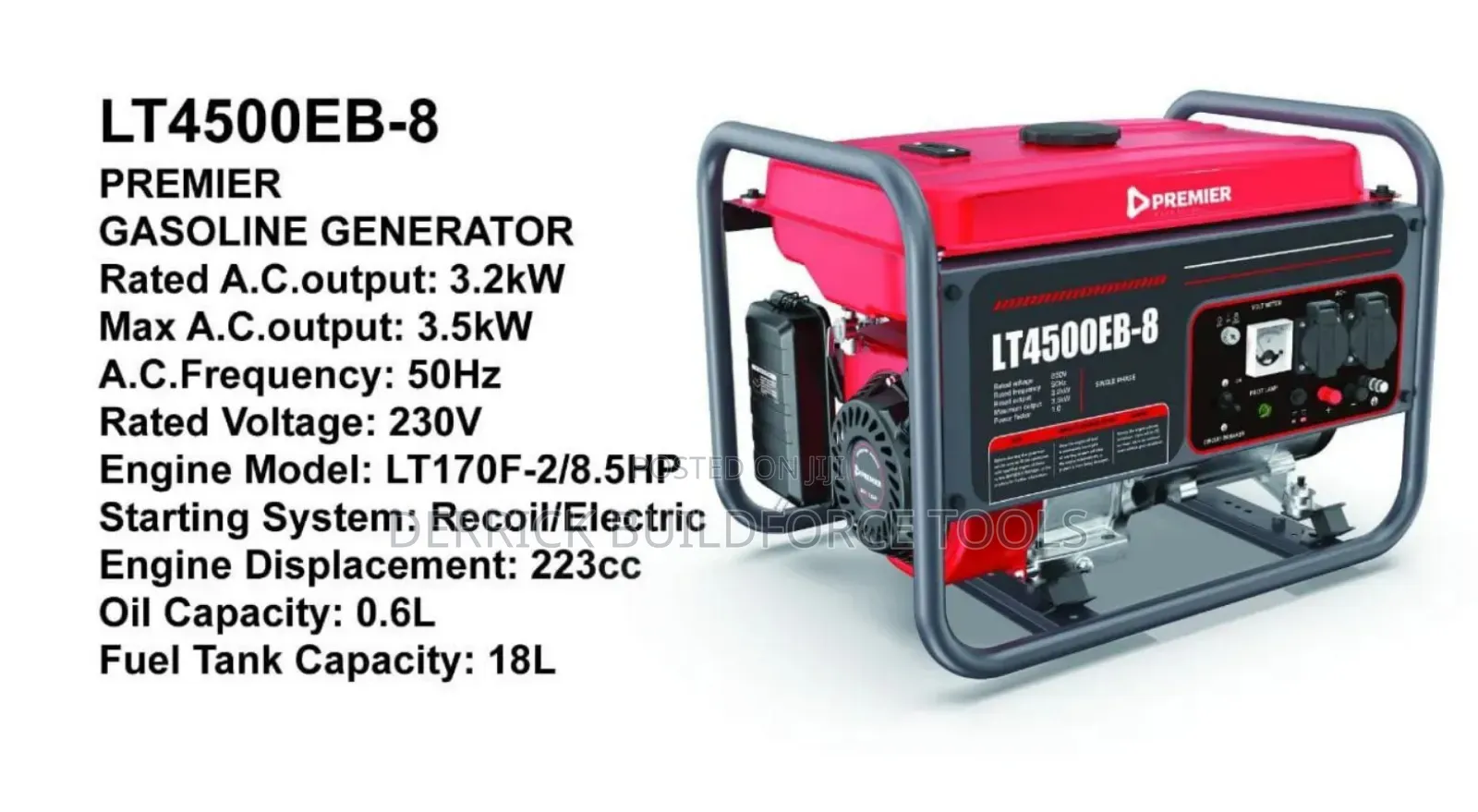 Lt4500eb-8 3.5kw Premier Gasoline Generator