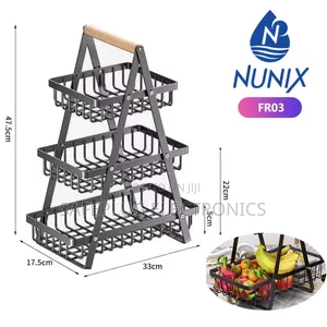 Nunix Fruit Stand 3-Tier | Perfect for Kenyan Kitchens | Easy