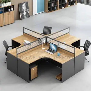 4-way Curved Modular Office Workstation