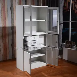 2-door Glass Front File Cabinet With Safe