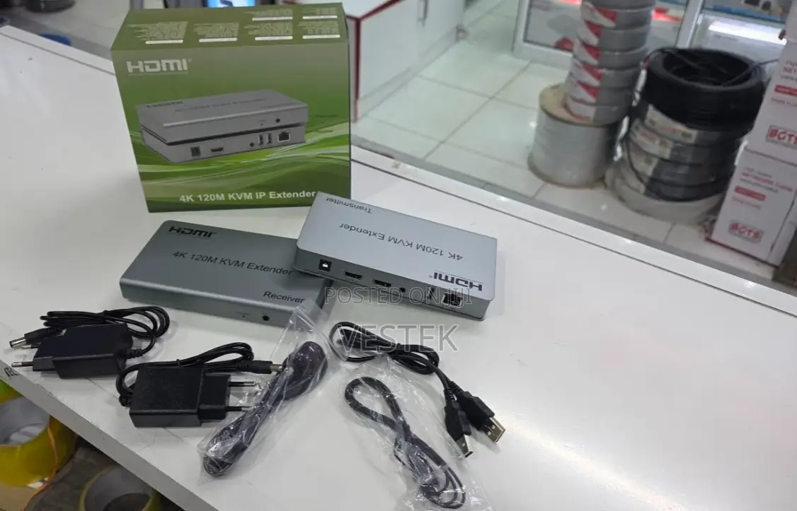  120m Hdmi Extender Kvm, Supports Usb Mouse