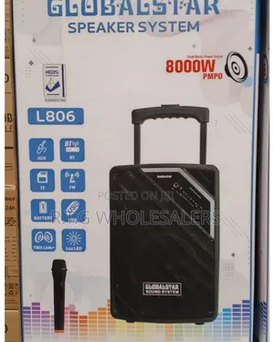 Globalstar Portable Club 8 Inch Trolley Bluetooth Speaker