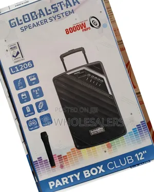 Globalstar 12 Inch Portable Club Trolley Speaker – Bluetooth Usb