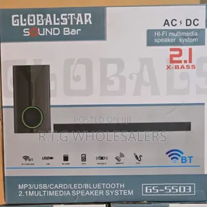 2.1 Ch Globalstar V527 Tall Boy Speaker With Bluetooth Fm