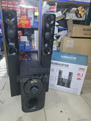 Globalstar Gs-601 2.1ch Tall Boy Multimedia Speaker System