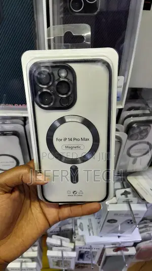 Hython Magnetic Plating Clear for iPhone 14 Pro Max Case