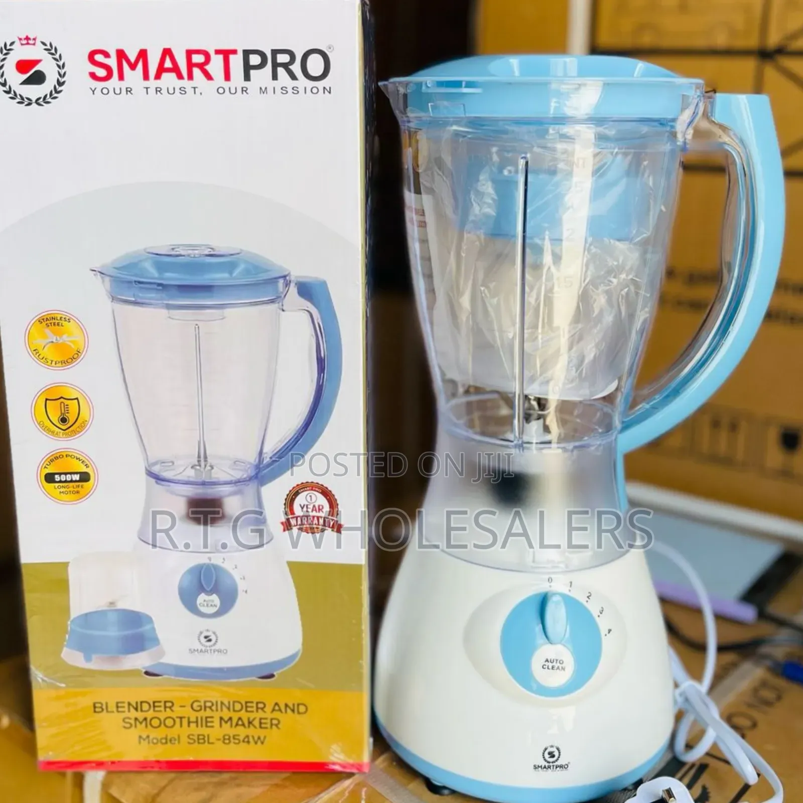 Smart Pro 2-in-1 Blender 500w With Grinder Jar