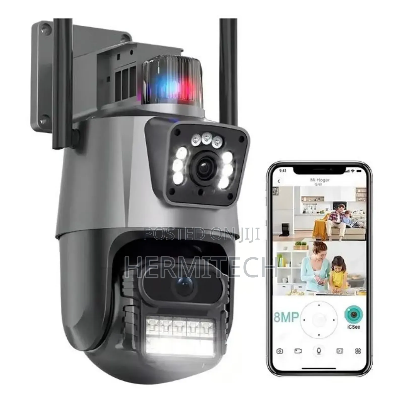4g Enabled CCTV Camera With Audio System and Alarm