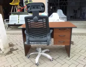 Office Desk With Drawers And Headrest Chair