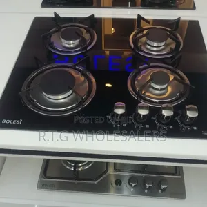 Bolesi 4-Burner Built-in Gas Hob – Tempered Glass