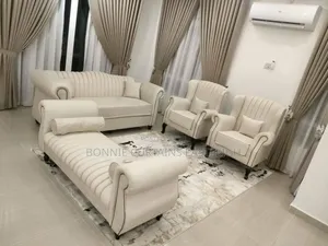 Light Green and Blige Curtains for Guests Rooms