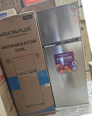 Vision 220 L Double Door Fridge With Top Freezer Lockable Doors
