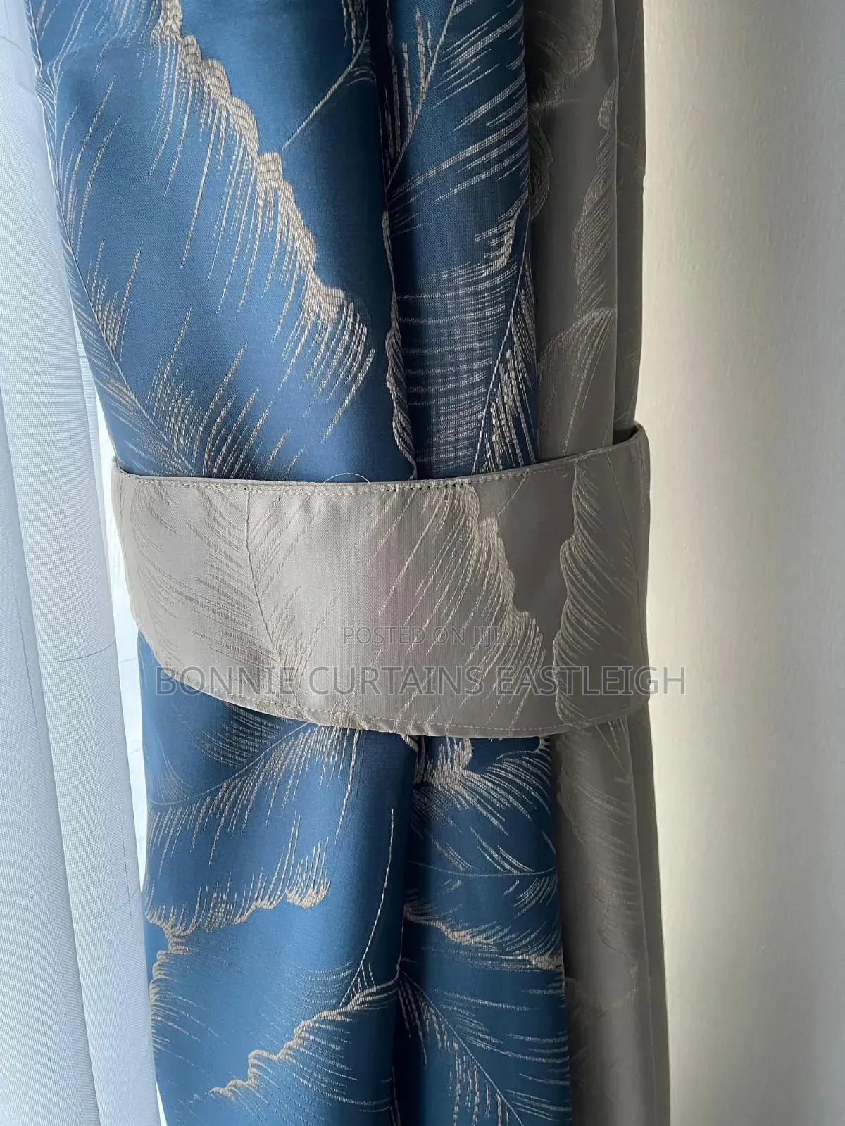 Blue Mixed Green Blackout Curtains for Bedrooms