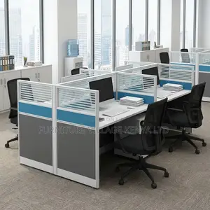 Officeworkstation; 4-way Modern Office Workstation