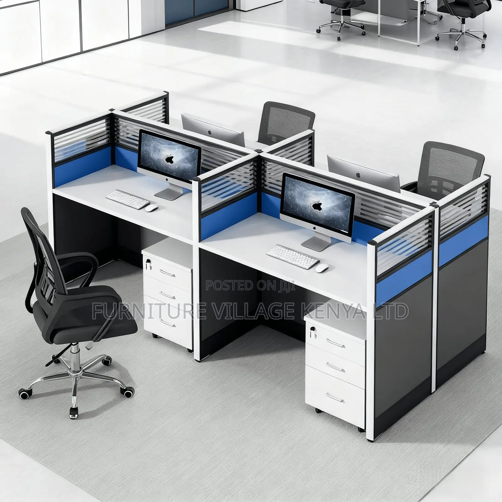 Officeworkstation; 4-way Modern Office Workstation