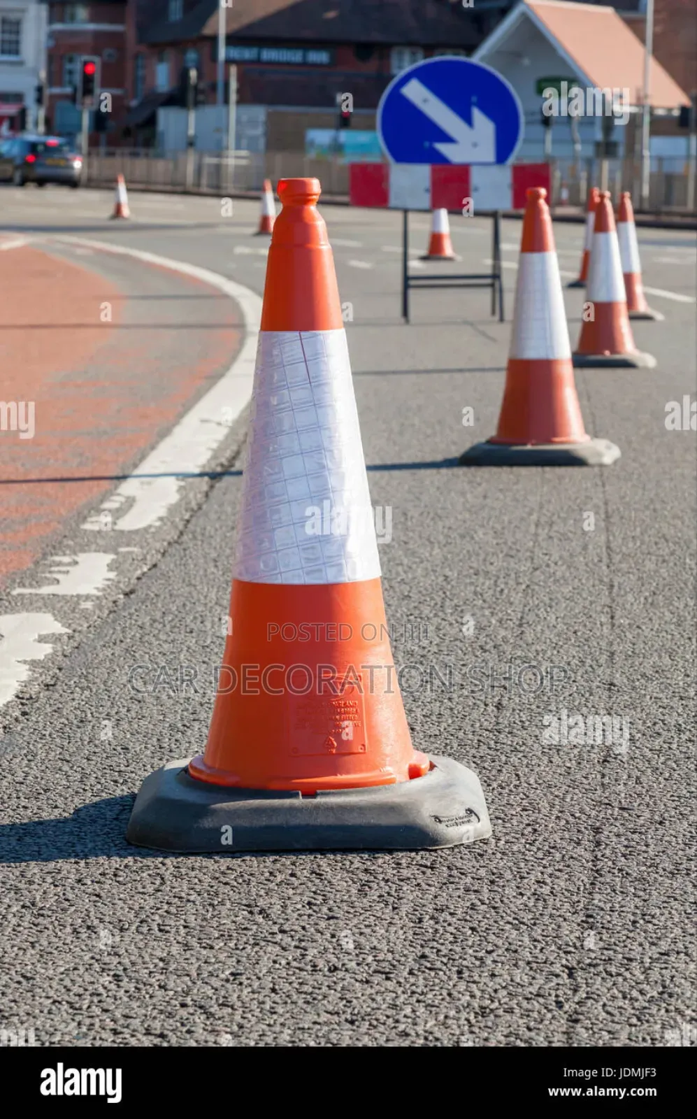 Traffic Safety And Roadwork Control With Reflective Sticker