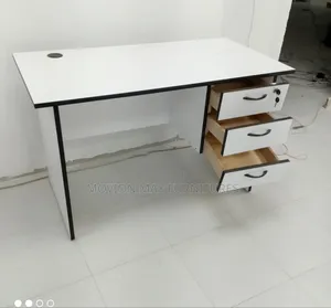 White Black Study Desk