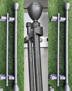 Strong Powder Coated Locally Fabricated Rods in Dotted Gray