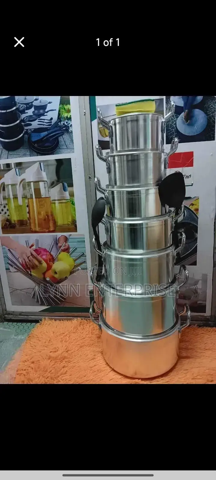 14 PCS Tornado Sufuria Original With 2 Nonstick Spoon