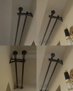 Jua Kali Curtain Rods for Home Furnishing
