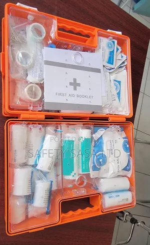 Large Red First Aid Kit For 50 Persons With 30 Essential Items