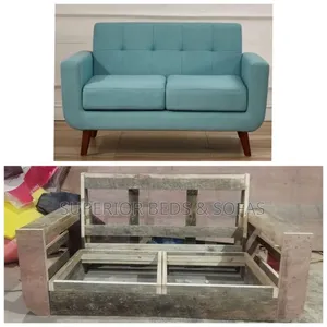 Teal 2-Seater Sofa Ready Made