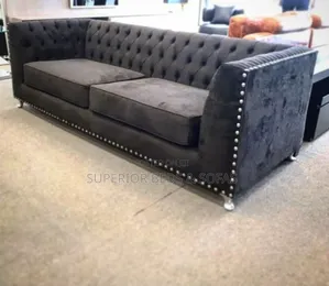 Black Chesterfield 3 Seater Sofa -Payment on Delivery
