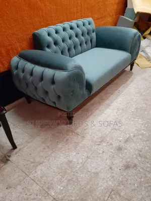 Green Tufted 2 Seater Sofa