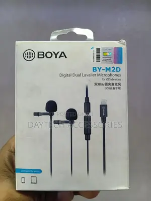 Boya by-M2d Digital Dual Lavalier Microphone Designed for Ios Devices.