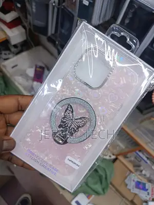 Luxury Glitter Butterfly Case for the iPhone 14 Pro Max.