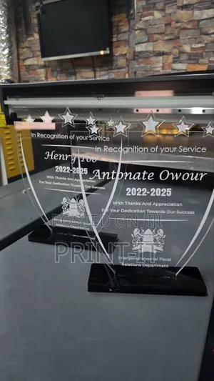 Cooprate Acrylic Award Printing