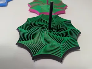 3d Printed Curved Multi-Colour Fidget Star
