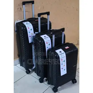 3in1 Fiber Suitcase Black
