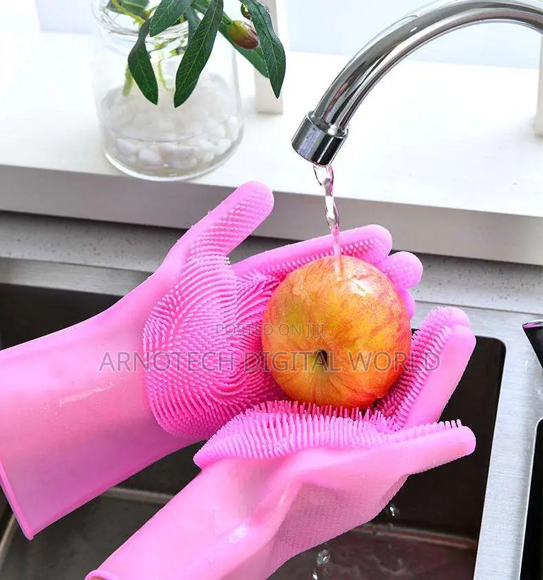 Reusable Silcon Wash Gloves