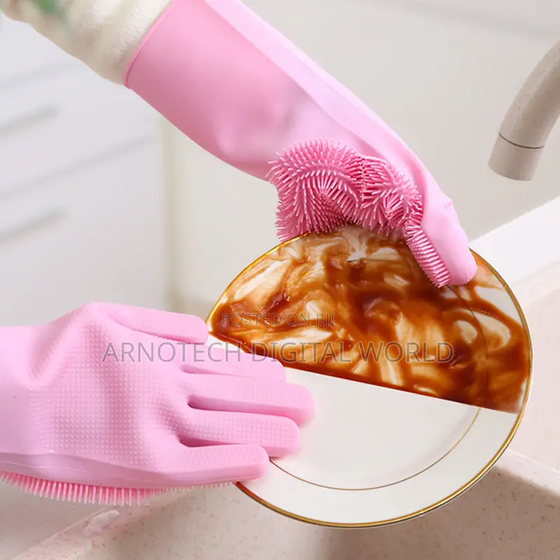 Reusable Silcon Wash Gloves