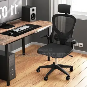 Ergonomic High-back Chair With Flip Armrest