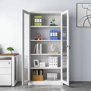 2-door Full Glass Office Filling Cabinet