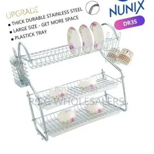 Stainless Steel Kitchen Organizer – 3 Tier Dish Drainer