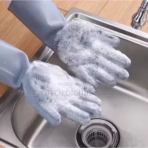 Multi-Purpose Reusable Silicone Washing Gloves