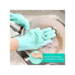 Multi-Purpose Reusable Silicone Washing Gloves