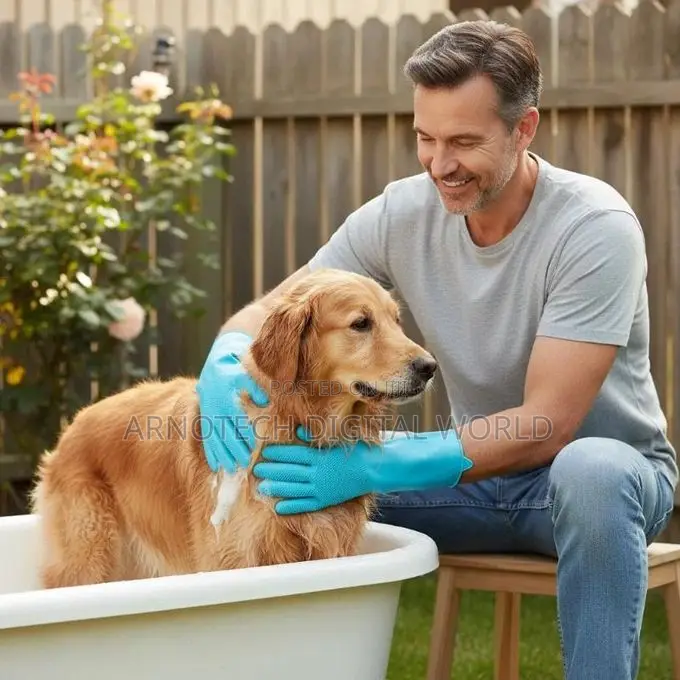 Multi-Purpose Reusable Silicone Washing Gloves