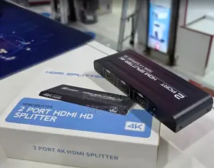 Fjgear Hdmi Splitter 2 Port 1 in 2 Out Hdmi 1.4 Plug and Play