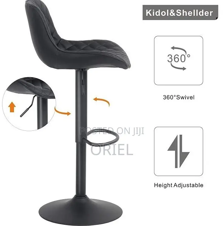 Home Chairs; Space-Saving Adjustable Counter Stool