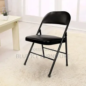 Armless Leathers Foldable Chair