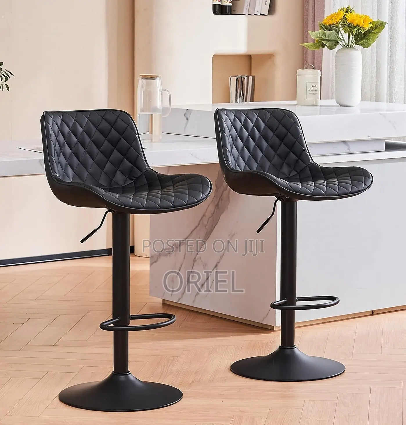 Home Chairs; Space-Saving Adjustable Counter Stool