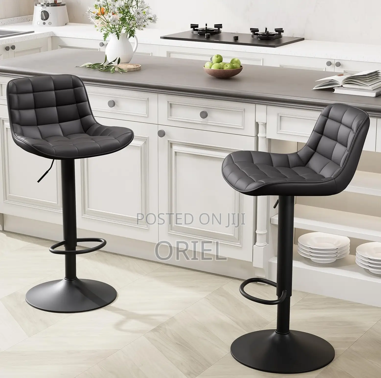 Home Chairs; Space-Saving Adjustable Counter Stool