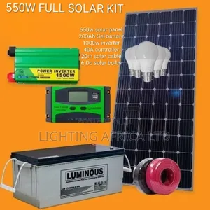 Home 550 Watts Solar - 200ah Battery - 1000w Inverter