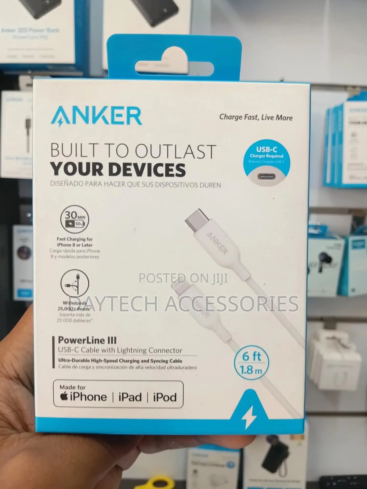 Anker Usb C to Lightning Cable, 321 Usb-C to Lightning Cable