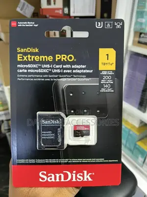 Sandisk Extreme Pro 1tb Microsdxc Uhs-i Memory Card With Sd Adapter.